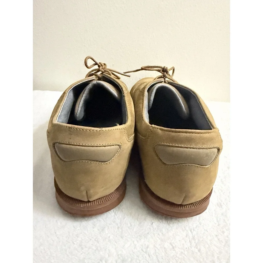 Vintage NIKE Air Golf Suede Leather Spiked Shoes Men's Size 9 Brown 90s Normcore